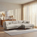Modway Zoya Right-Facing Down Filled Overstuffed Boucle Sectional Sofa in Fog - detail view