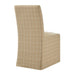 Modway Aster Linen Cotton Blend Slipcovered Dining Chairs Set of 2 in Hemp Windowpane Check - detail view