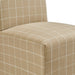 Modway Aster Linen Cotton Blend Slipcovered Dining Chairs Set of 2 in Hemp Windowpane Check - lifestyle view 16