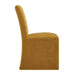 Modway Aster Slub Weave Fabric Slipcovered Dining Chairs Set of 2 in Copper - side view