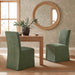 Modway Aster Slub Weave Fabric Slipcovered Dining Chairs Set of 2 in Foliage - lifestyle view 42