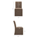 Modway Aster Slub Weave Fabric Slipcovered Dining Chairs Set of 2 in Mocha - dimensions and specifications 47