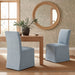 Modway Aster Slub Weave Fabric Slipcovered Dining Chairs Set of 2 in Sky - lifestyle view 43