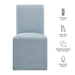 Modway Aster Slub Weave Fabric Slipcovered Dining Chairs Set of 2 in Sky - dimensions and specifications