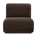 Modway Denby Performance Velvet Accent Chair in Chocolate Brown - detail view