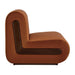 Modway Denby Performance Velvet Accent Chair in Rust - angled view