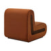 Modway Denby Performance Velvet Accent Chair in Rust - side view