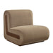 Modway Denby Performance Velvet Accent Chair in Taupe - front view