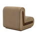 Modway Denby Performance Velvet Accent Chair in Taupe - side view