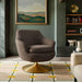Modway Quimby Melange Chenille Swivel Accent Chair in Espresso - lifestyle view 21