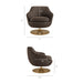 Modway Quimby Melange Chenille Swivel Accent Chair in Espresso - dimensions and specifications 27
