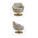 Modway Quimby Melange Chenille Swivel Accent Chair in Flaxen - dimensions and specifications 25