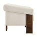 Modway Halbrook Linen Blend Tripod Accent Chair in Ivory - angled view