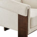 Modway Halbrook Linen Blend Tripod Accent Chair in Ivory - lifestyle view