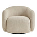 Modway Selby Textured Woven Fabric Swivel Accent Chair in Linen - detail view