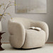 Modway Selby Textured Woven Fabric Swivel Accent Chair in Linen - lifestyle view 19