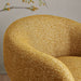 Modway Selby Textured Woven Fabric Swivel Accent Chair in Mustard - lifestyle view 17