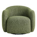 Modway Selby Textured Woven Fabric Swivel Accent Chair in Olive - detail view