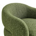 Modway Selby Textured Woven Fabric Swivel Accent Chair in Olive - lifestyle view