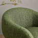 Modway Selby Textured Woven Fabric Swivel Accent Chair in Olive - lifestyle view 18