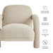 Modway Ferris Textured Woven Fabric Lounge Chair in Linen - dimensions and specifications