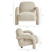 Modway Ferris Textured Woven Fabric Lounge Chair in Linen - dimensions and specifications 25