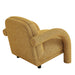 Modway Ferris Textured Woven Fabric Lounge Chair in Mustard - side view