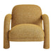 Modway Ferris Textured Woven Fabric Lounge Chair in Mustard - detail view