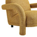 Modway Ferris Textured Woven Fabric Lounge Chair in Mustard - lifestyle view