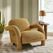 Modway Ferris Textured Woven Fabric Lounge Chair in Mustard - lifestyle view 21