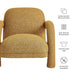 Modway Ferris Textured Woven Fabric Lounge Chair in Mustard - dimensions and specifications