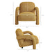 Modway Ferris Textured Woven Fabric Lounge Chair in Mustard - dimensions and specifications 27