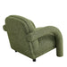 Modway Ferris Textured Woven Fabric Lounge Chair in Olive - side view