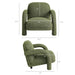 Modway Ferris Textured Woven Fabric Lounge Chair in Olive - dimensions and specifications 23