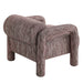 Modway Quill Patterned Woven Fabric Accent Chair in Maroon - side view