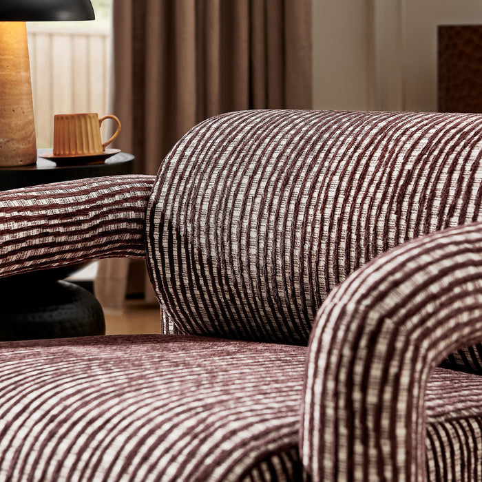Modway Quill Patterned Woven Fabric Accent Chair in Maroon - lifestyle view 12