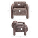 Modway Quill Patterned Woven Fabric Accent Chair in Maroon - dimensions and specifications 18