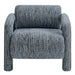 Modway Quill Patterned Woven Fabric Accent Chair in Navy - detail view