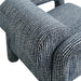 Modway Quill Patterned Woven Fabric Accent Chair in Navy - lifestyle view