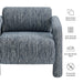 Modway Quill Patterned Woven Fabric Accent Chair in Navy - dimensions and specifications