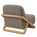Modway Vander Textured Fabric Accent Chair in Chestnut Earth - side view