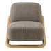 Modway Vander Textured Fabric Accent Chair in Chestnut Earth - detail view