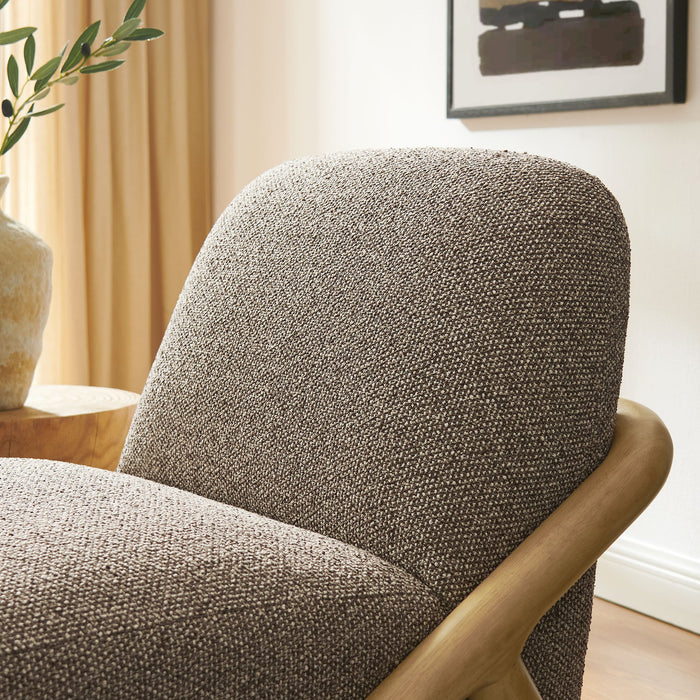Modway Vander Textured Fabric Accent Chair in Chestnut Earth - lifestyle view 21