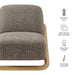 Modway Vander Textured Fabric Accent Chair in Chestnut Earth - dimensions and specifications