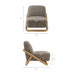 Modway Vander Textured Fabric Accent Chair in Chestnut Earth - dimensions and specifications 30