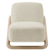 Modway Vander Textured Fabric Accent Chair in Oak Cream - detail view