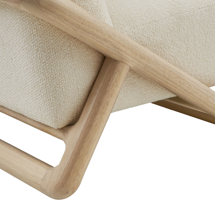 Modway Vander Textured Fabric Accent Chair in Oak Cream - lifestyle view