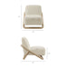 Modway Vander Textured Fabric Accent Chair in Oak Cream - dimensions and specifications 28