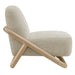 Modway Vander Textured Fabric Accent Chair in Oak Marble - angled view
