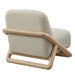 Modway Vander Textured Fabric Accent Chair in Oak Marble - side view
